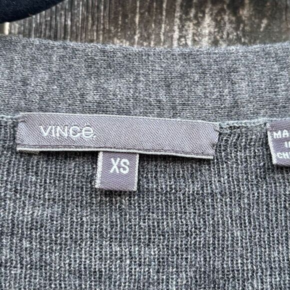 Vince Gray Wool Cashmere pocket sweater XS - Picture 3 of 5